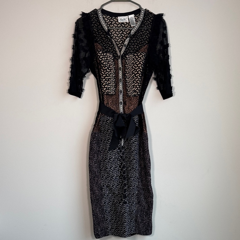 Beguile by Byron Lars Allusione Sheath Dress in Black - 4 - Picture 4 of 7